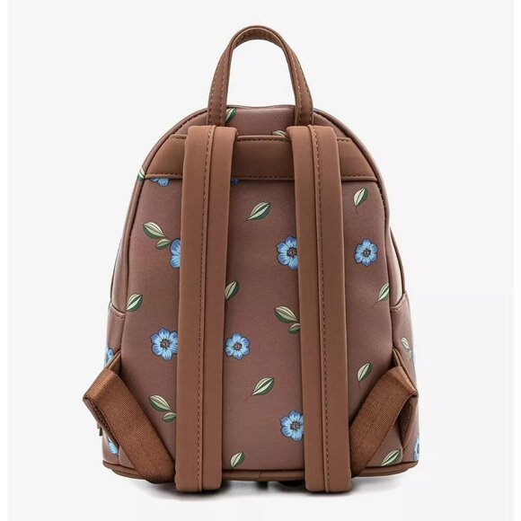 Loungefly Disney The Fox And The Hound Copper & Tod Floral Mini Backpack NWT - Picture 2 of 4